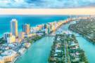 An aerial view of Miami