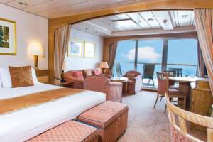 Mini Suite Bedroom, Aurora, P&O Cruises