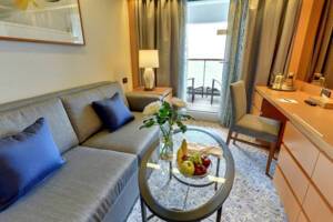 Single Balcony Suite, Borealis Living Area, Borealis, Fred. Olsen Cruise Lines