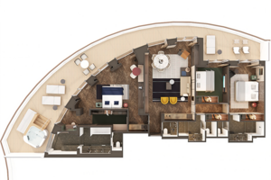 The Haven Premier Owner's Suite Floor plan, Norwegian Prima