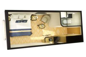 Britannia Atrium View Inside Floor Plan, Queen Mary 2, Cunard