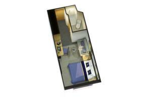 Britannia Oceanview (Obstructed View) Floor Plan, Queen Elizabeth, Cunard