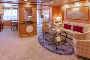 Master Suite Living Area, Queen Victoria, Cunard