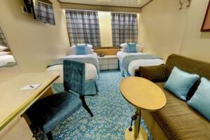 Interior Cabin Bedroom, Bolette, Fred. Olsen Cruise Lines - Image based on an I grade, configuration may differ