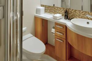 Inside Stateroom Bathroom on Celebrity Equinox