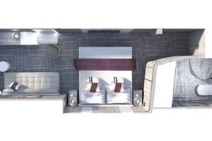 Celebrity Edge Ocean View Stateroom floor plan, Celebrity Cruises