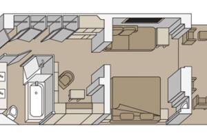Signature Suite Floorplan, Koningsdam