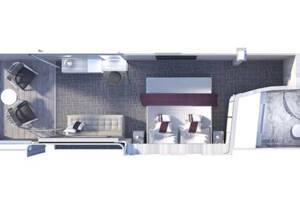 Edge Stateroom floor plan, Celebrity Edge