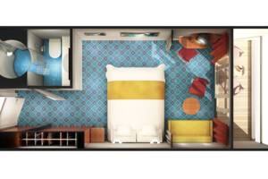 Balcony stateroom, Norwegian Sky