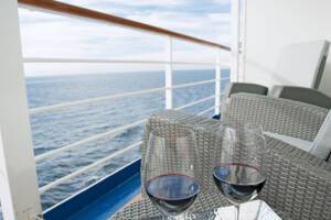 Deluxe Veranda Suite balcony, Seven Seas Voyager