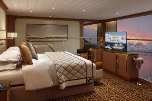 Grand Wintergarden Suite, Bedroom, Seabourn Pursuit