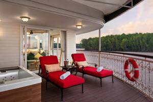 Royal Suite Balcony, Mekong Jewel, Uniworld