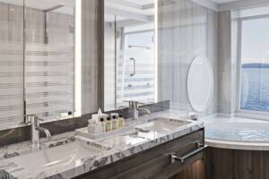 The Haven 2-Bedroom Family Villa Bathroom, Norwegian Epic