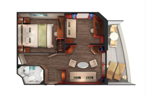 Family Suite Floorplan, Pride of America