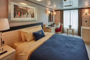 Britannia Single Oceanview Bedroom, Queen Victoria, Cunard