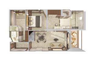 2-Bedroom Deluxe Family Suite, Norwegian Pearl