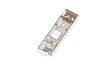 Deluxe Veranda Suite Floor Plan, Seven Seas Mariner