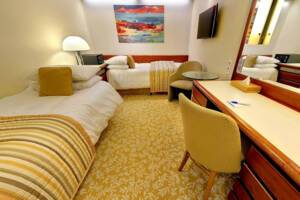 Superior Interior Bedroom, Balmoral, Fred. Olsen Cruise Lines - Image based on an H grade, configuration may differ