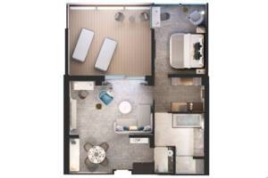 Signature Suite, Floor Plan, Silver Endeavour