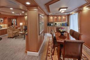 Master Suite Dining Area, Queen Elizabeth, Cunard