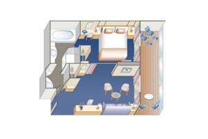 Owner's Suite, Floor Plan, Enchanted Princess, Princess Cruises