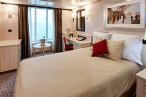Britannia Single Oceanview Bedroom, Queen Elizabeth, Cunard