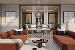 Regent Suite Living Area, Seven Seas Grandeur