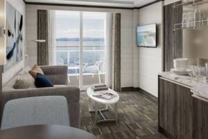 The Haven 2-Bedroom Family Villa Living Room, Norwegian Epic