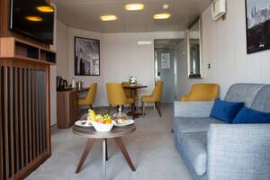 Deluxe Suite Living Area, Ambience, Ambassador Cruise Line