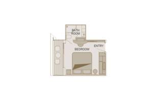 Balcony Suite Floorplan, Scenic Ruby - Configuration may vary