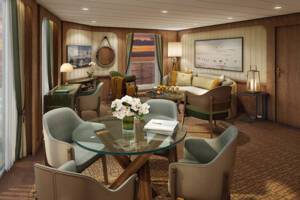 Signature Suite, Living Area, Seabourn Pursuit
