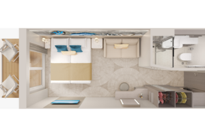 Balcony Stateroom Floorplan, Norwegian Prima