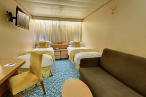 Single Interior Cabin Bedroom, Borealis, Fred. Olsen Cruise Lines