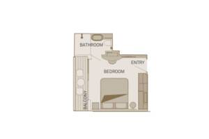 Deluxe Balcony Suite Floor Plan, Scenic Amber