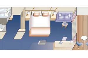 Premium Deluxe Balcony (DB), Royal Princess, Princess Cruises