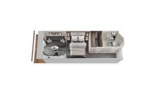 Deluxe Suite Layout (G2), Seven Seas Grandeur