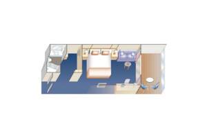 Deluxe Balcony, Floor Plan, Sky Princess