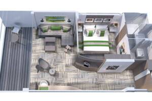 Celebrity Suite floor plan, Celebrity Ascent