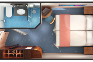 Oceanview Stateroom Floorplan (Obstructed View), Norwegian Star