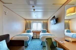 Single Ocean View Bedroom, Borealis, Fred. Olsen Cruise Lines