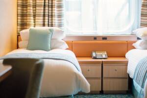 Superior Ocean View Cabin Bedroom, Borealis, Fred. Olsen Cruise Lines