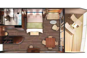 Penthouse Floor plan, Norwegian Dawn