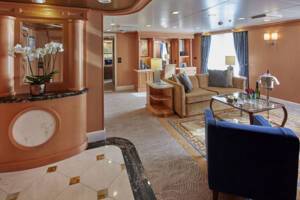 Grand Suite Living Area, Queen Elizabeth, Cunard