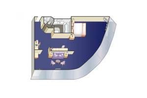 Window Suite, Floor Plan, Sky Princess, Princess Cruises