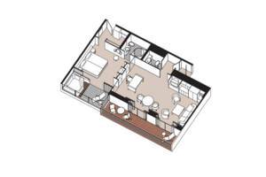 Grand Suite floor plan, Seven Seas Voyager