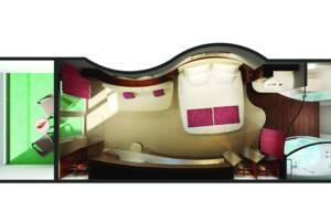 Mini-Suite with Balcony floor plan, Norwegian Epic
