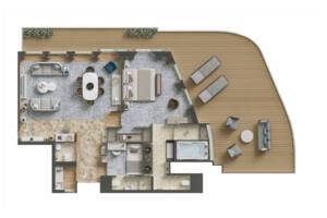 Grand Suite floor plan, Silver Endeavour