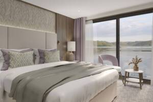 Standard Cabin, Ruby Deck, MS Riviera Rose, Riviera Travel - Configuration may vary.