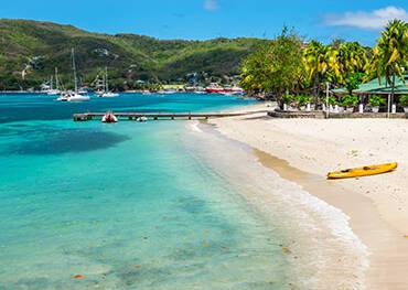 A beautiful beach in Bequia