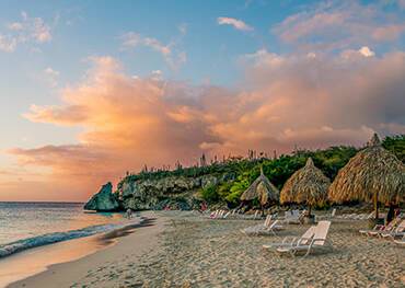 The sun setting on another day in Curacao